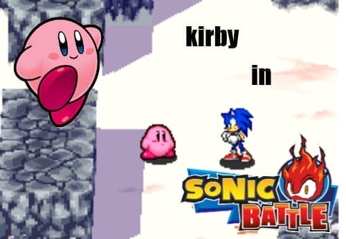Kirby em Sonic Battle!